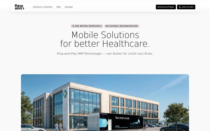 Screenshot of flexunit.de