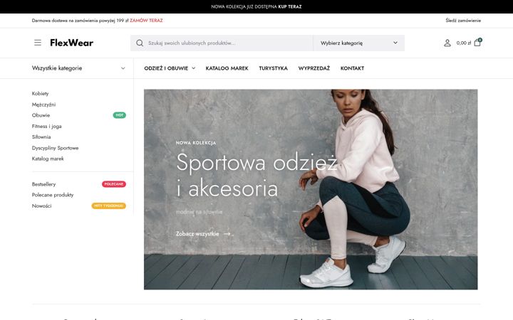 Screenshot of flexwear.pl