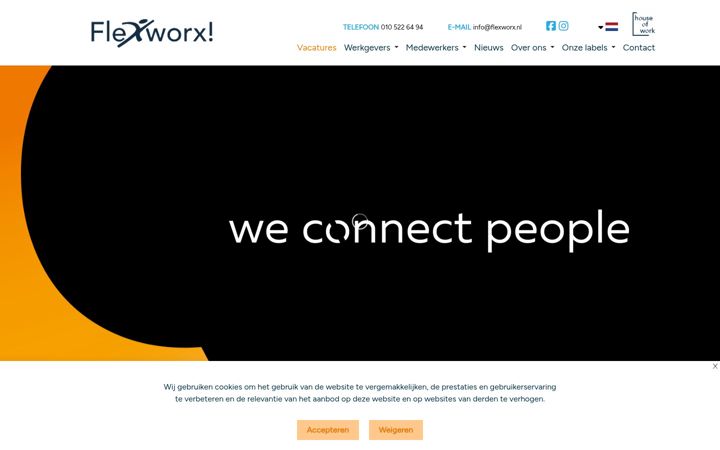 Screenshot of flexworx.nl