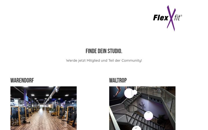 Screenshot of flexxfit.de