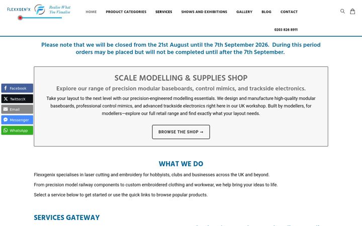 Screenshot of flexxgenix.com
