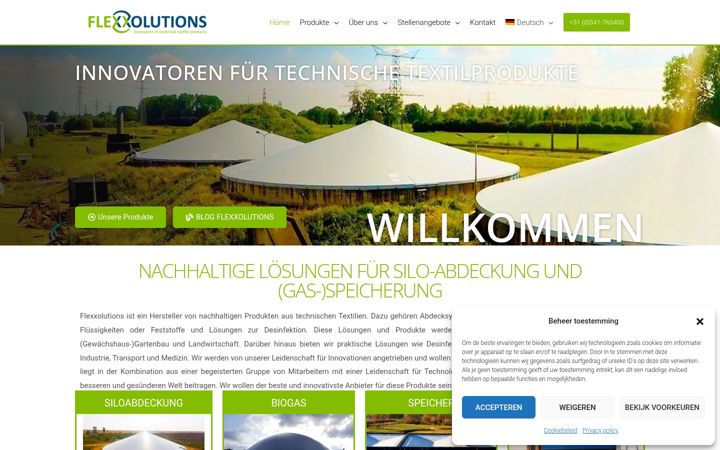 Zrzut ekranu flexxolutions.de