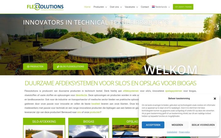 Screenshot of flexxolutions.nl