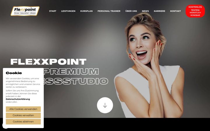 Screenshot of flexxpoint.org