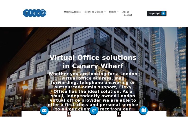 Screenshot of flexyoffice.com