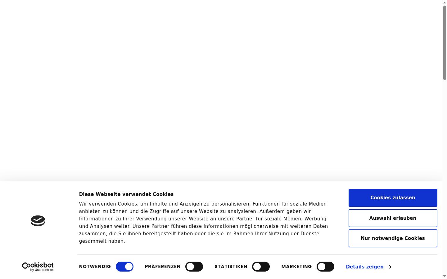 Captură de ecran a bannerului de consimțământ afișat înainte de orice interacțiune