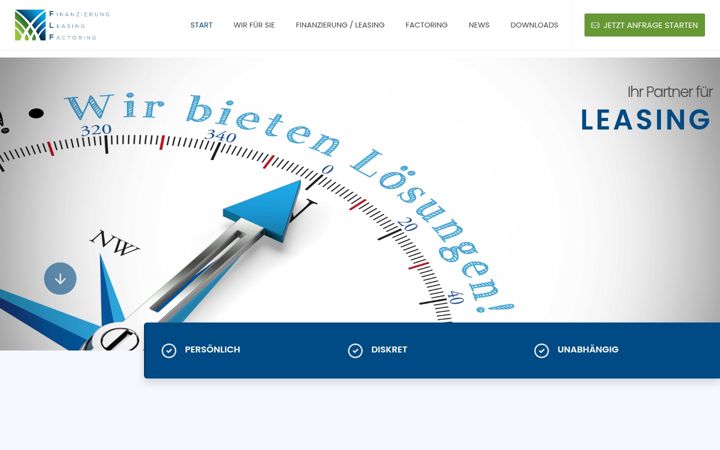 Screenshot of flf-vermittlungsagentur.de