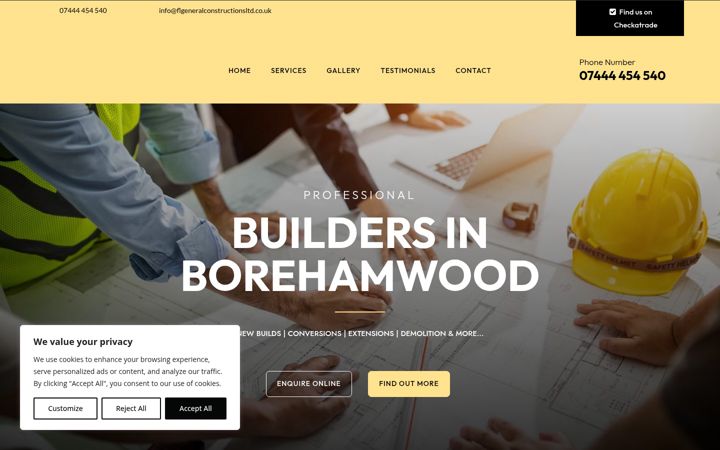 Screenshot of flgeneralconstructionsltd.co.uk