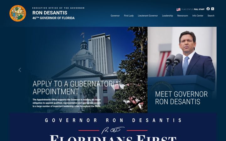 Screenshot of flgov.com