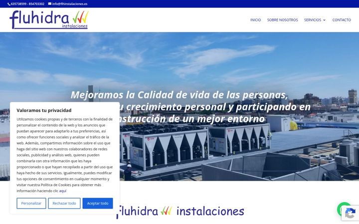Screenshot of flhinstalaciones.es