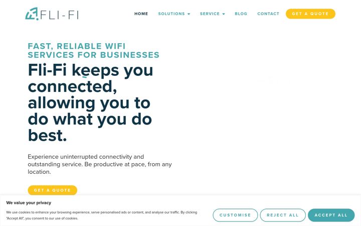 Screenshot of fli-fi.co.uk
