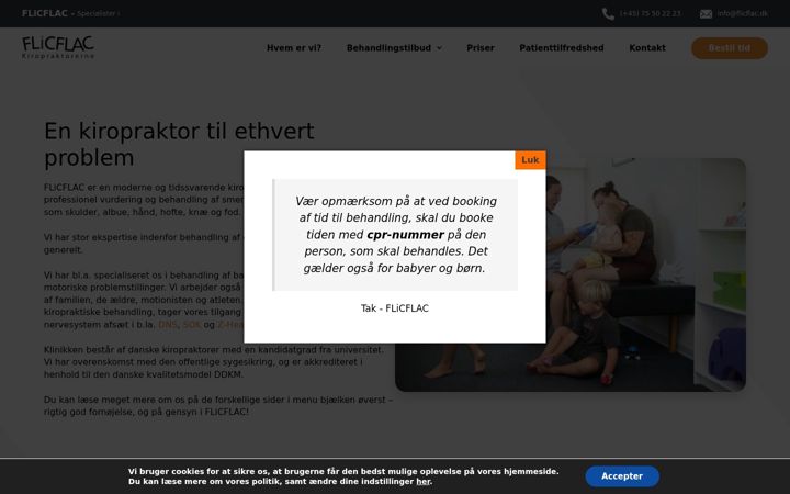 Screenshot of flic-flac.dk