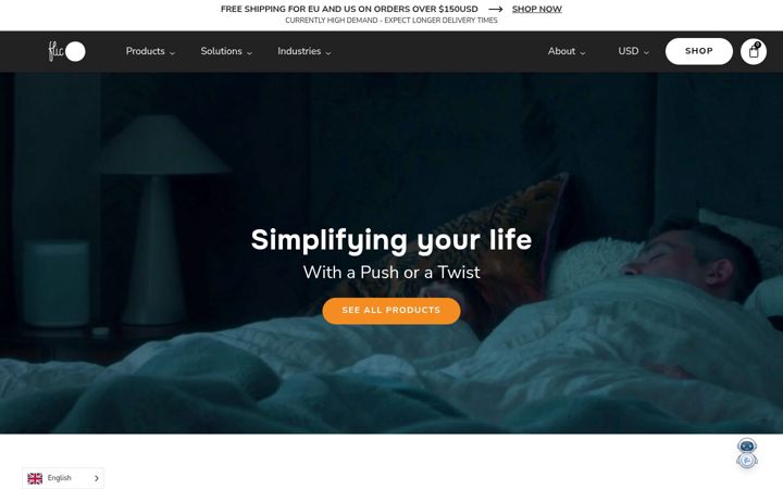 Screenshot of flic.io