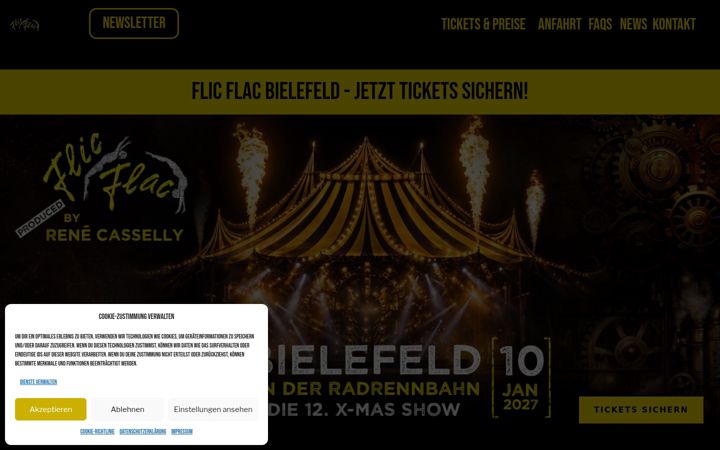 Zrzut ekranu flicflac-bielefeld.de