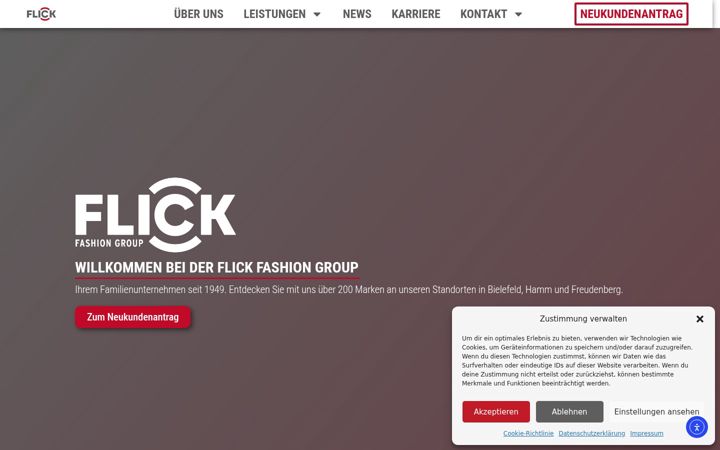 Zrzut ekranu flick-fashiongroup.de