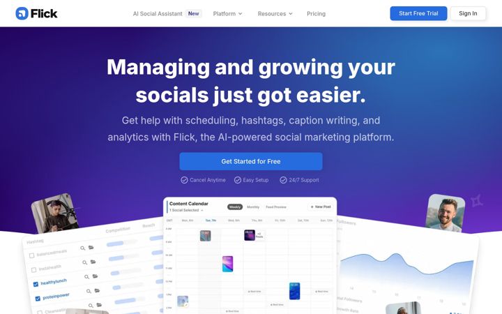 Screenshot of flick.social