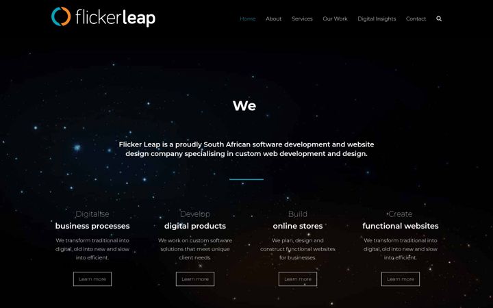 Screenshot of flickerleap.com
