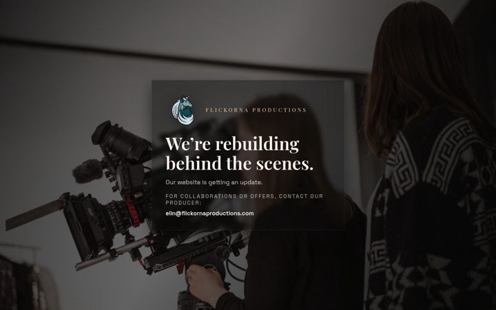 Screenshot of flickornaproductions.com