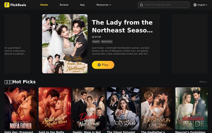 Screenshot of flickreels.net