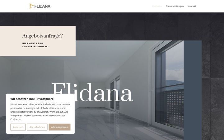 Screenshot of flidana.at