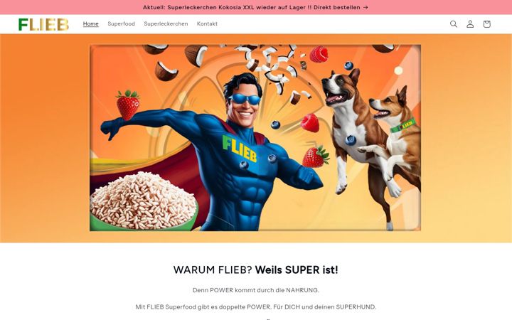 Screenshot stránky flieb.de