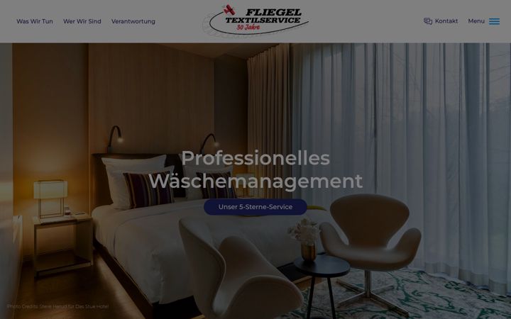 Screenshot of fliegel-textilservice.de