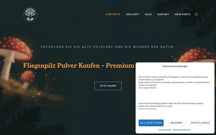 Screenshot of fliegenpilzonline.de