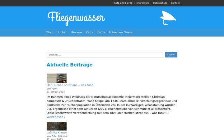 Screenshot of fliegenwasser.at