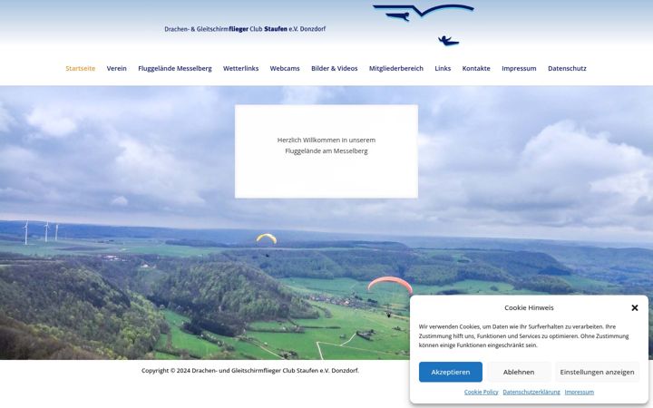 Zrzut ekranu flieger-messelberg.de