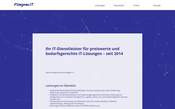 Screenshot of fliegner-it.de