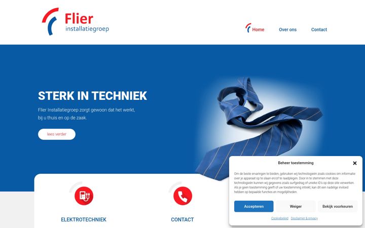Screenshot of flier.nl