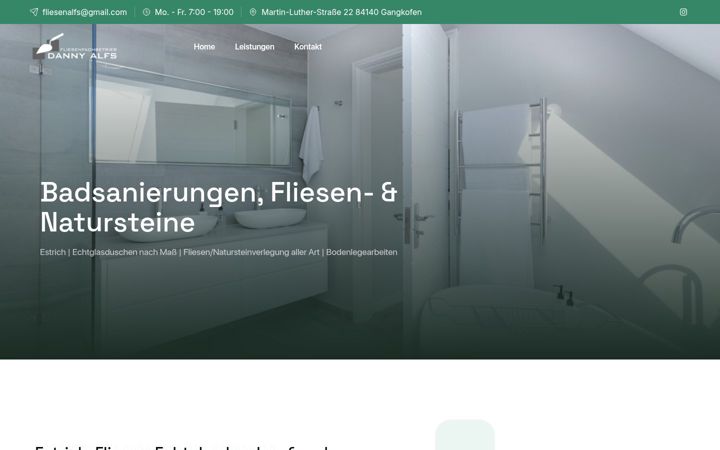 Screenshot of fliesen-alfs.de