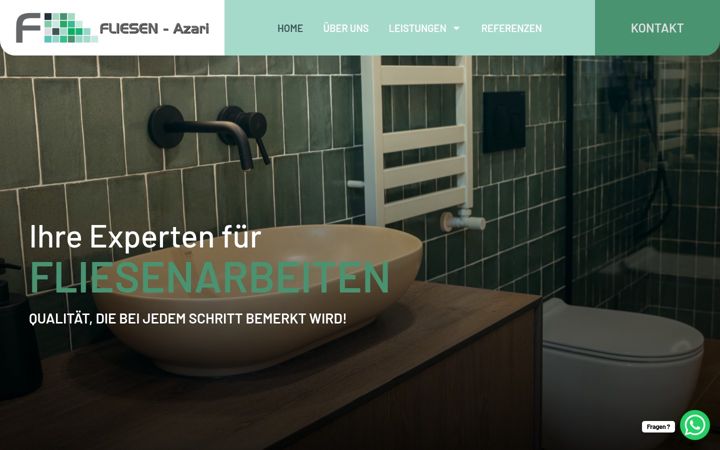Screenshot of fliesen-azari.de
