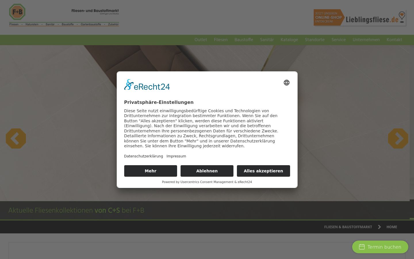 Zrzut ekranu banera zgody wyświetlanego przed jakąkolwiek interakcją