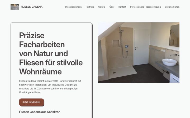 Screenshot ta' fliesen-cadena.de