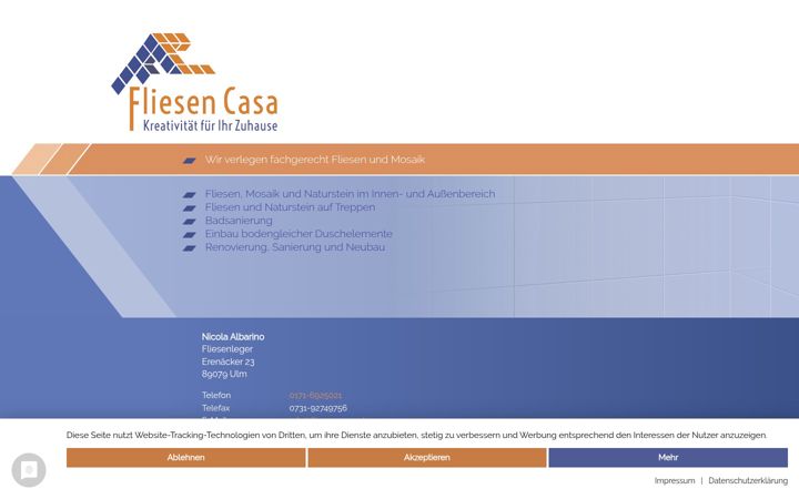 Screenshot of fliesen-casa.de