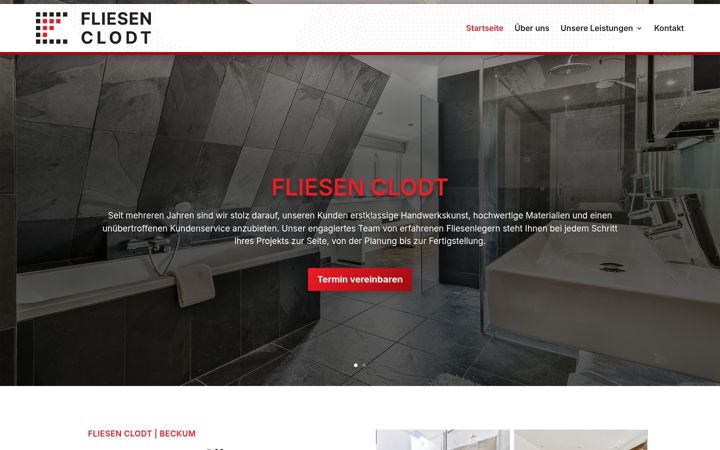Snímek obrazovky fliesen-clodt.de