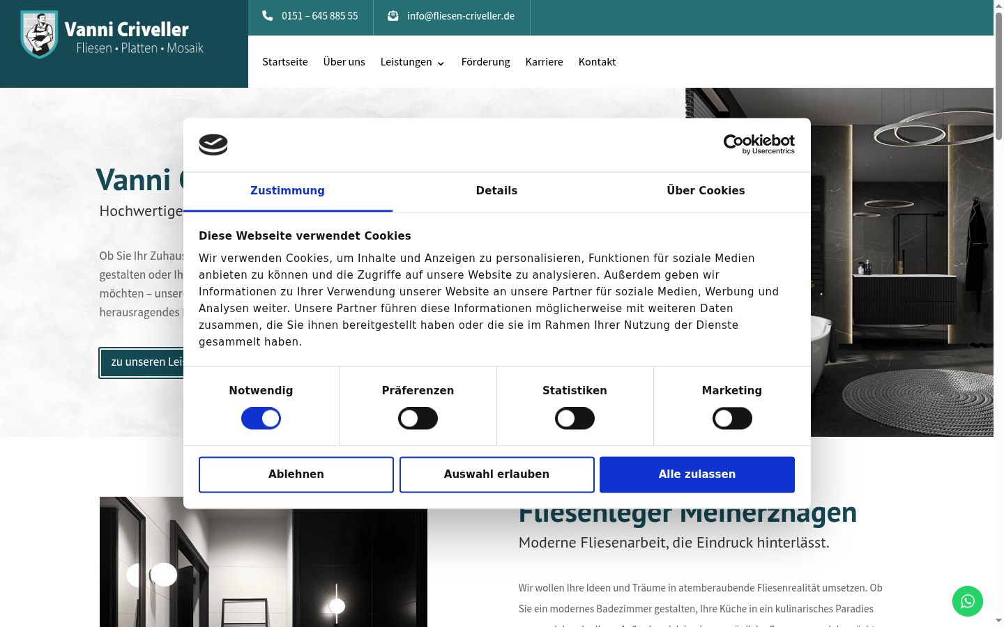 Sutikimo reklamjuostės, rodytos prieš bet kokią sąveiką, ekrano kopija