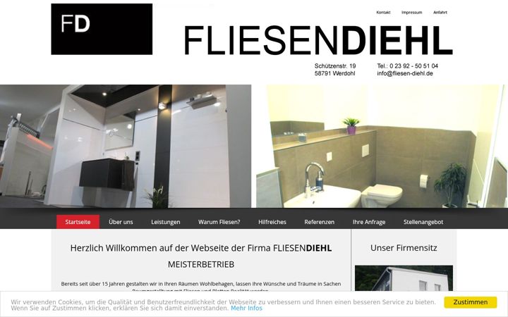 Snímek obrazovky fliesen-diehl.de