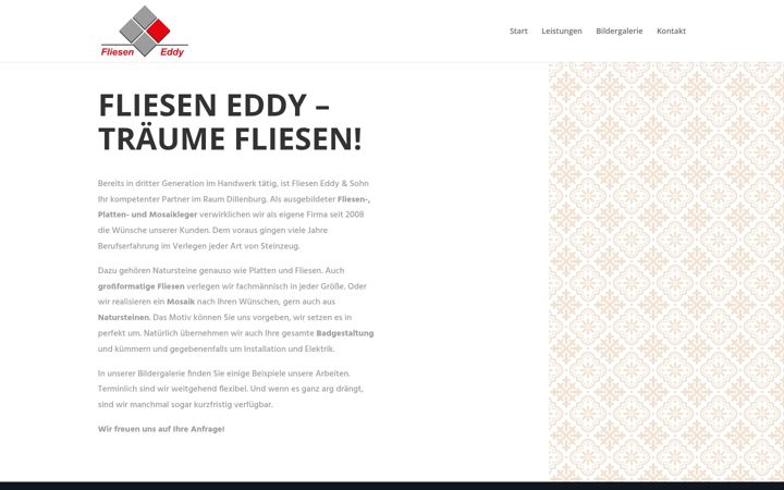Screenshot of fliesen-eddy.com