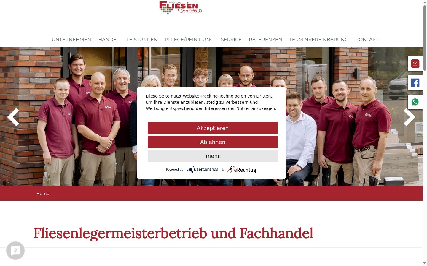 Screenshot tal-banner tal-kunsens muri qabel kwalunkwe interazzjoni