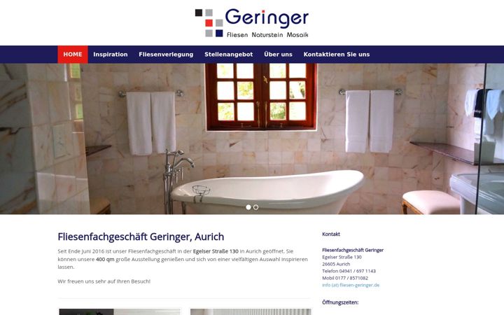 Screenshot ta' fliesen-geringer.de