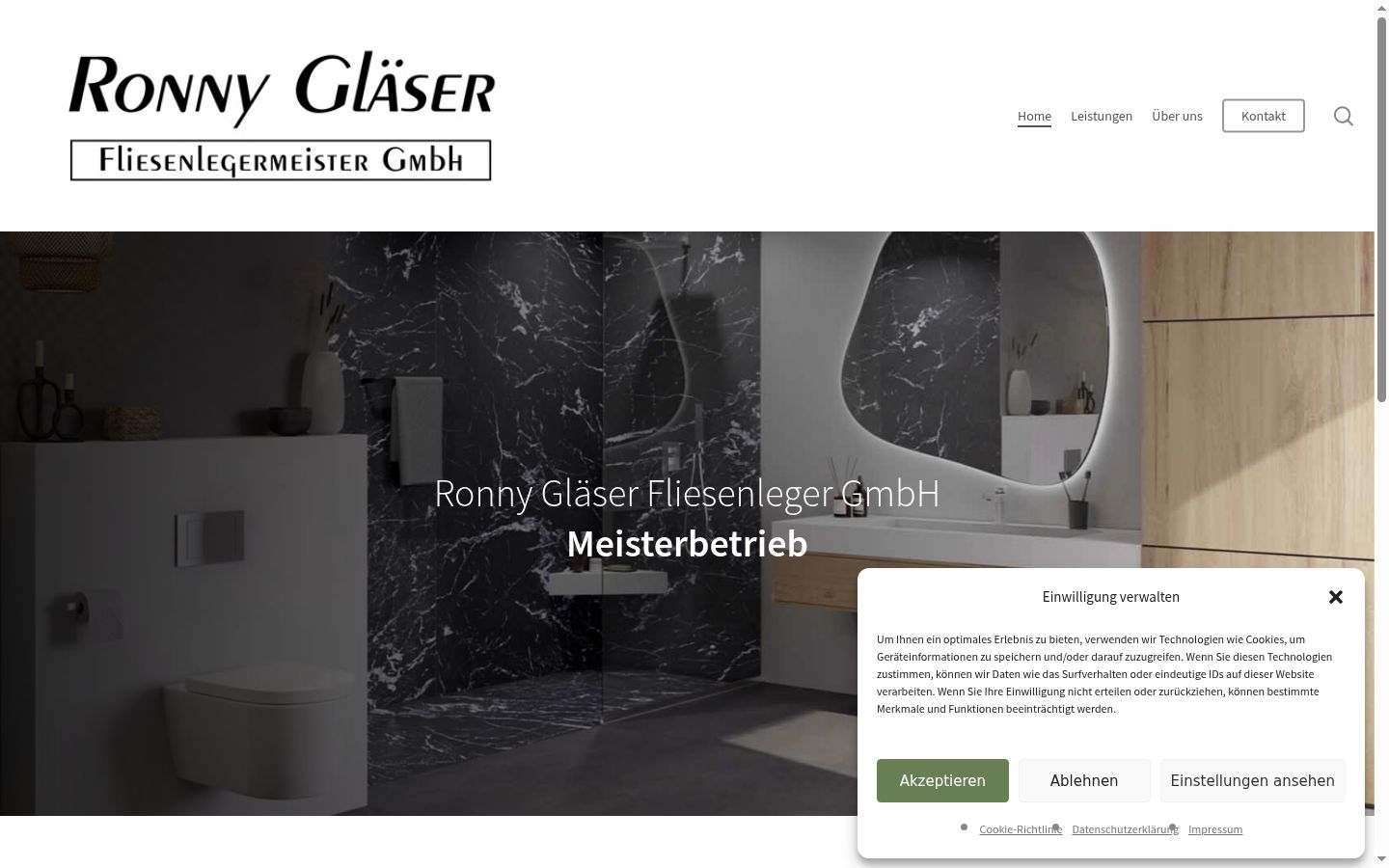 Screenshot tal-banner tal-kunsens muri qabel kwalunkwe interazzjoni