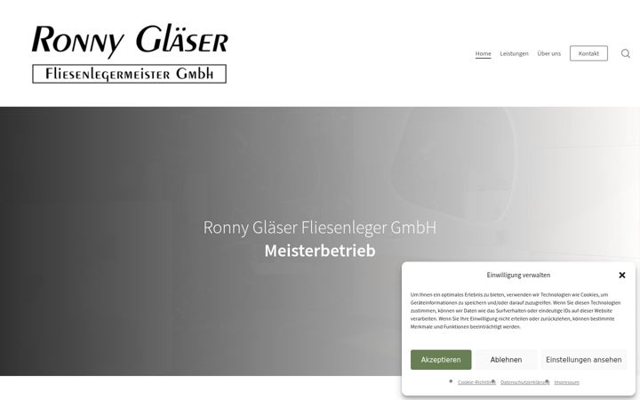 Screenshot ta' fliesen-glaeser.de