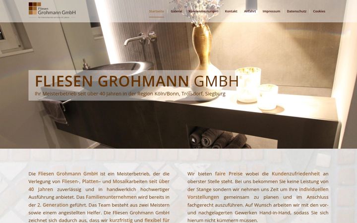 Screenshot ta' fliesen-grohmann.de