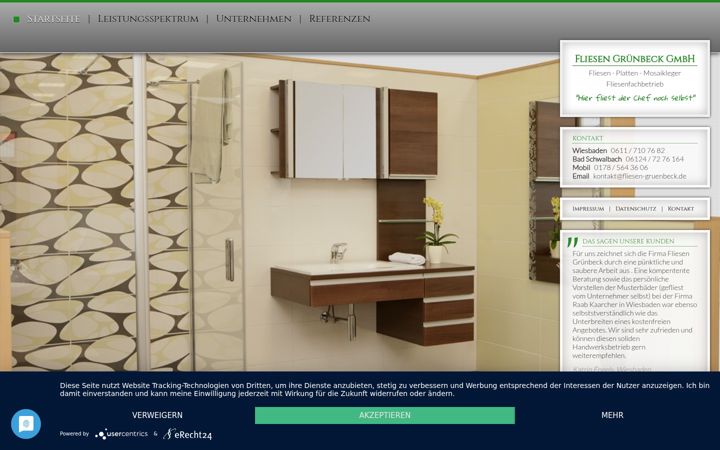 Screenshot ta' fliesen-gruenbeck.de