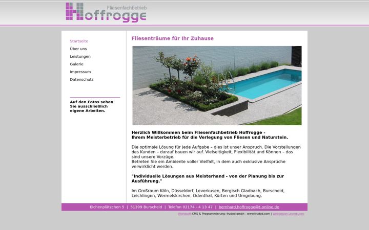 Screenshot of fliesen-hoffrogge.de