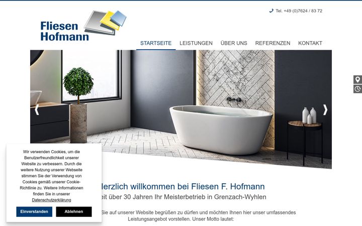 Ekrano kopija fliesen-hofmann.de