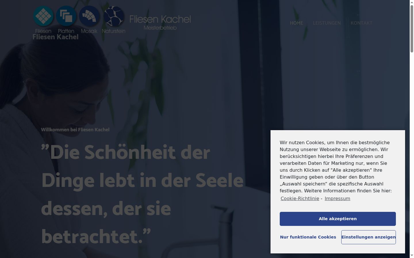 Screenshot tal-banner tal-kunsens muri qabel kwalunkwe interazzjoni