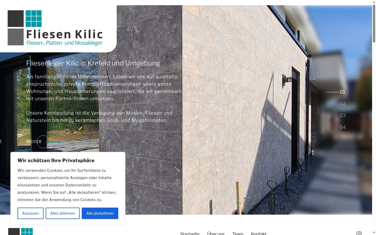 Screenshot tal-banner tal-kunsens muri qabel kwalunkwe interazzjoni